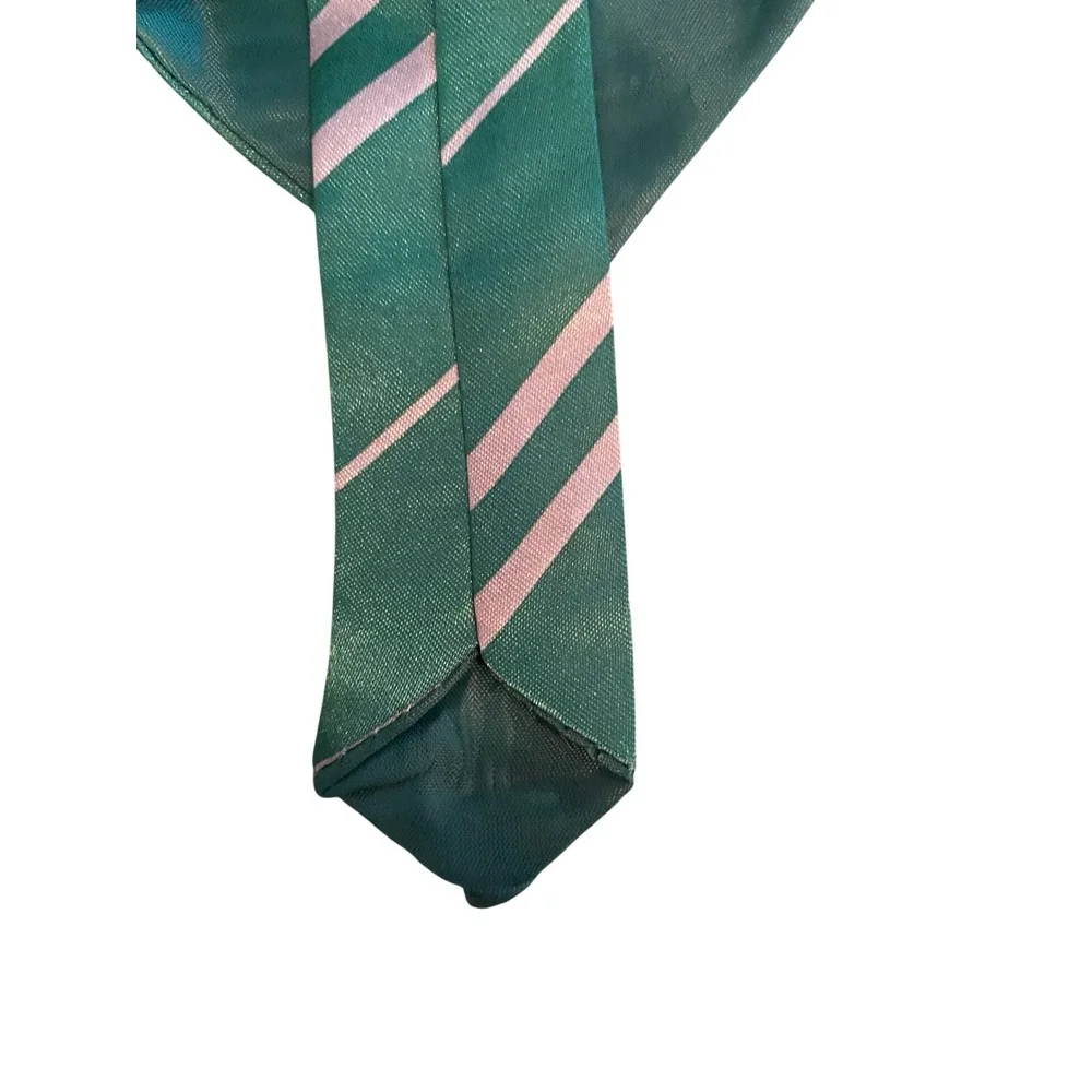 Harry‎ Potter Wizarding World Slytherin Green Silver Striped Necktie Tie 108119